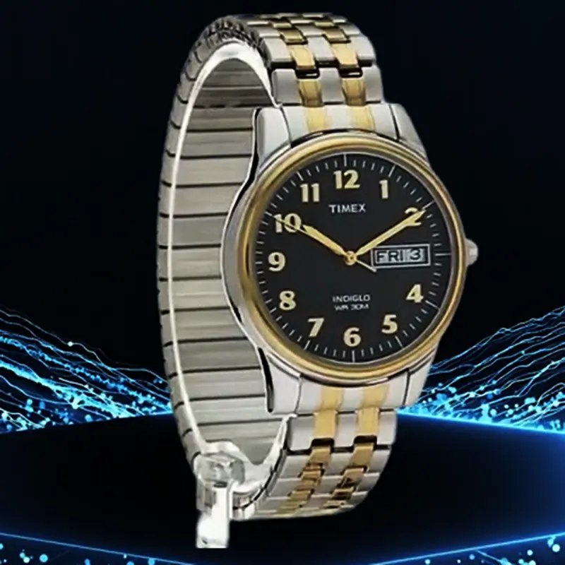 Timex Two-tone Black Dial Unisex Watch- T26481